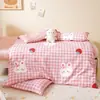 Funda de edredón de algodón puro Clase A para niños, pieza única, niños y niñas, 120x150x200, funda de edredón para bebé, funda de edredón, juego de tres piezas para jardín de infantes