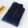 Pijama de Flanela de Inverno Masculino e Feminino, Calças Quentes Engrossadas, Tamanho Grande Solto, Calças Quentes para Casa, Confortáveis para Usar Fora