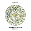 Placa de Cerámica Bohemia Característica de Xinjiang Colgante de Pared Placa Decorativa Arte Colgante de Pared Placa Mural Cerámica Estilo Europeo