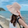 Sombrero de Pescador Transfronterizo Terciopelo Piel de Durazno Fábrica Ala Ancha Nuevo para Mujer Verano e Otoño al Aire Libre Sombrero para el Sol Sombrero para el Sol con Protección Solar al por Mayor