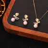 Conjunto de Brincos e Colar Weidni de Luxo Acessível, High-End, Elegante, Moderno e Versátil, Atacado para Mulheres