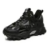 Zapatos de papá para hombre, populares zapatos de invierno INS de moda, zapatos de talla grande para hombre, zapatillas luminosas de suela gruesa de otoño para hombre, transpirables