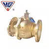 Válvula de Bola con Brida Estándar Americano Shanghai Hugong Q41F-150/300Lbt Latón Resistente a la Corrosión Válvula de Bola de Alta Presión