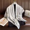 Nuevo Pañuelo Cuadrado Pequeño Estampado Espiga 70*70 para Mujer Primavera y Verano Alta Gama Pañuelo de Seda Alta Estilo Delgado para Mujer