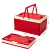 Cesta Plegable Caja de Regalo Navideña Caja de Almacenamiento Exterior a Prueba de Polvo Puede Cambiar de Color y Imprimir Logo Caja de Almacenamiento para Coche