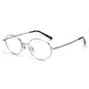 Gafas para Miopía Mujer Alambre Plateado Marco de Titanio Ultraligero Atmósfera de Alta Gama Adecuado para Rostro Desnudo con Graduación Fábrica de Marcos de Gafas Danyang