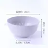 Bol grande de paja de trigo de 20 cm, bol para fideos instantáneos, bol para ramen, dormitorio de estudiante, resistente a caídas, plástico PP para el hogar, bol para sopa, bol para fideos de arroz