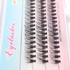 Cabello de fusión caliente 20D (Corte de raíz) pestaña postiza natural segmentada gruesa y ligera simulación de racimo individual novato casado