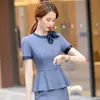 Traje Profissional feminino moda verão 2023 temperamento uniforme de comissária de bordo recepção de hotel salão de beleza joalheria macacão