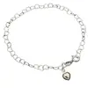 Colgante de Cadena Popular con Forma de Corazón de Acero Inoxidable Transfronterizo Pulsera de Cadena Libre de Níquel Tendencia de Moda Joyería de Estilo Bohemio