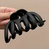 Para cabelos grossos, presilha de tubarão acrílica da moda, presilha de cabelo francesa fofa em formato de coração, presilha de garra com laço elegante para mulheres