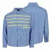 Yi Dao Vintage 2026 Otoño Nueva Tendencia Americana Estampado de Letras Barrage Bloque de Color Cuadros Camisa Casual de Manga Larga