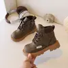 Fancahaoh Bebé Dr. Botas Martens 2026 Otoño/Invierno Nuevas Botas para Niños Suela Suave Zapatos para Bebés Niñas Botines Botas de Cuero para Niños