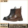 Botas Martin Genuínas Feitas Sob Medida da Fábrica Original, 26 Novos Estilos com Fivela de Cinto, Moda Outono e Inverno, Sola Grossa, Alta Qualidade, Emagrecimento e Aumento de Altura