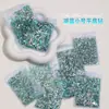 Diamantes para Uñas, 1440 Piezas en Total, Brillantes Azules Pavo Real Planos Base Mini Ojo de Caballo Diamantes de Forma Especial, Joyería de Diamantes Azules Lago para Uñas