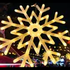 Iluminação de árvore de Ano Novo, estrela de cinco pontas, luzes de árvore penduradas na lua, luzes de bola de videira, flocos de neve ao ar livre, lanternas decorativas longas com o caractere "Fu"