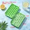 Bandeja de Hielo Grande de Silicona Transfronteriza Molde de Cubitos de Hielo de Grado Alimenticio Molde de Bola de Hielo de Desmoldeo Fácil Congelación Rápida Molde para Hacer Hielo Casero