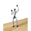 Adorno de muñeca robot articulada material Yushu Gala de Año Nuevo Chino Robot Wu BOT juguete de plástico PLA impresión 3D