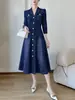 Vestido estilo Miyake, falda plisada inspirada en Chanel, cárdigan de un solo botón, falda de línea A adelgazante que ciñe la cintura, vestido elegante