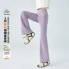 Calças Boca de Sino Infantis 2026 Primavera e Outono Novas Calças Tubarão de Cintura Alta para Crianças, Leggings de Yoga Levemente Boca de Sino de Verão para Crianças Maiores
