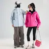 Chaqueta exterior a juego de marca para mujer, tres en uno, otoño e invierno, cortavientos para hombre, impermeable, conjunto desmontable de dos piezas para montañismo