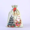Nova Bolsa de Presente com Cordão 3D Festa de Natal Bolsa de Doces de Folha de Alumínio Ano Novo Bolsa Criativa para Embalagem de Presente