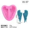 Alas de Ángel Horneado Molde de Silicona Decorativo Etiqueta Alas de Ángel Alas de Plumas Molde de Silicona Decorativo