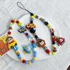 Estilo Girly ins Bob Esponja Patricio Estrella Dibujos Animados Funda para Teléfono Móvil Pulsera Cordón Colgante Cámara CCD Cuentas Hechas a Mano
