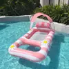Cama de arena inflable con reposabrazos y respaldo, hamaca reclinable de malla plegable de PVC para exteriores, ideal para adultos, gran oferta transfronteriza