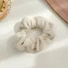 Anillo para el pelo de felpa grande para intestino grueso de otoño e invierno, banda elástica para el pelo de celebridad de internet coreana para mujer, cuerda para el pelo peluda de estilo invernal, diadema elegante