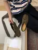 Zapatos planos cuadrados de estilo retro sin cordones para mujer, nueva colección otoño 2026, zapatos de abuela de tacón bajo, adelgazantes y adecuados para ir al trabajo