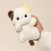 Brinquedo de pelúcia tipo puff, boneca de pelúcia de ovelhinha, fantoche de mão companheiro para apertar, brinquedo de pelúcia, presente de aniversário infantil para meninas