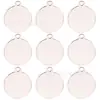 Placa de identificación redonda de acero inoxidable color metal etiqueta de llave oso golden retriever colgante accesorios de grabado para collar colgante para mascotas