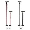 Muletas Iluminadas de LED com Quatro Pernas para Idosos, Muletas Leves Multifuncionais Antiderrapantes para Idosos, Atacado
