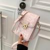 Bolso Pequeño de Celebridad de Internet 2021 Bolso Nuevo Bolso Cruzado de Verano para Mujer Bolso Cuadrado Pequeño Estilo Extranjero Bolso Popular para Teléfono Móvil
