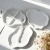 Jiahuimei Placa de Yeso Cemento Decoración Molde de Silicona Resina de Cristal DIY Bandeja de Almacenamiento Molde Alfombrilla