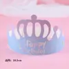 Decoração de Bolo Chapéu de Aniversário Chapéu de Coroa Chapéu para Bolo Crianças Adulto Festa Suprimentos de Festa Chapéu de Aniversário