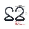 El fabricante suministra ganchos de plástico en forma de 2, ganchos para neceser, ganchos en forma de 2 de 2 cm y 2,5 cm, ganchos para correas, ganchos para tienda de campaña, en stock