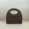 Bolso de Punto con Patrón de Diamantes, Bolso de Mano Tejido Fly-Knit Personalizado para Mujer, Bolso de Mano de Hilo de Invierno, Bolso Portátil, Estilo Nicho Coreano