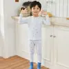 2026 Novo Modelo 10A Algodão Puro Antibacteriano Conjunto de Roupas de Outono para Crianças Maiores, Conjunto de Roupa Íntima Sem Costura Classe A para Crianças na Primavera e Outono