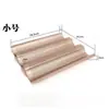 Molde de postre francés calidad panadería tres ranuras baguette pan 3 uniformes comercial transfronterizo francés estante de horno de barra tira larga