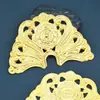 Peça de Ferro Material para Joias DIY 88mm Coroa de Cabelo Peça de Flor Principal Acessórios de Roupa Triângulo Sólido Peça de Flor Grande Coroa