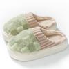 Chinelos de Algodão Femininos de Inverno para Interior Casa e Domésticos Quentes com Forro de Lã Pelo Casal Solado Grosso Chinelos de Outono para Homens