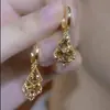 Brincos Geométricos de Diamante Champagne Maillard Estilo Coreano Moda Exquisiteiro Leve Luxo Sensação de Alto Padrão Acessórios de Orelha Explosivos