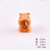 Nuevos adornos pequeños de escritorio de resina adorable capibara capibara diy marea jugar accesorios bolsa ciega material pegamento crema