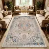 Alfombra Amazon transfronteriza para sala de estar, cachemir sintético vintage, base lavable, alfombra antideslizante de área grande para cubrir todo el suelo junto a la cama