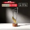 Trofeos de cristal de madera maciza hechos a medida, medallas creativas, premios para empleados destacados, placas de madera y artículos de colección de baloncesto