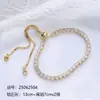 Venda Quente Europeia Moda Micro-incrustado Zircônia Cordão Ajustável Acessórios de Zíper Temperamento Versátil Pulseira de Pérola Atacado Transfronteiriço