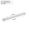 Xin He Gu Xiang B Tubo cuadrado ancho 1.5 negro blanco tarjeta columna de escalera tubo cuadrado de acero inoxidable con gancho de clavo Soporte de columna A
