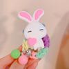 Nuevos accesorios para el cabello de m bean con cara sonriente de colores para niñas, todo para combinar, lindo anillo para el cabello de color caramelo dopamina, anillo para el cabello de dibujos animados para novias